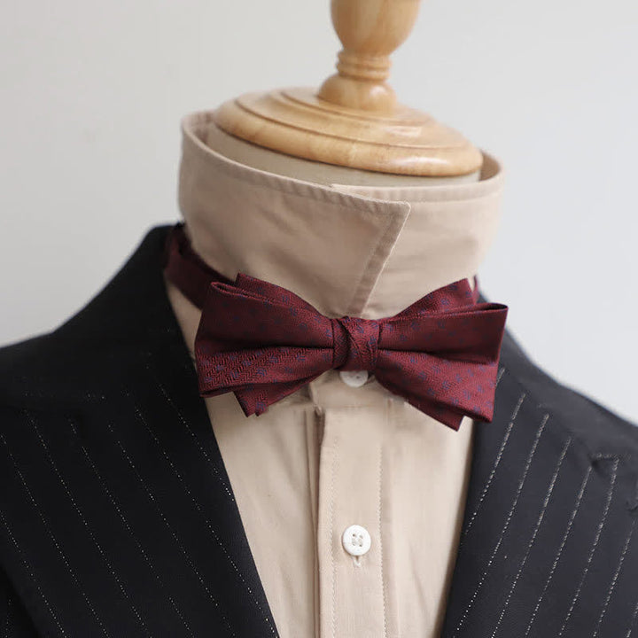 Men's Burgundy Series Gentleman Bow Tie - Style #7 - image 14