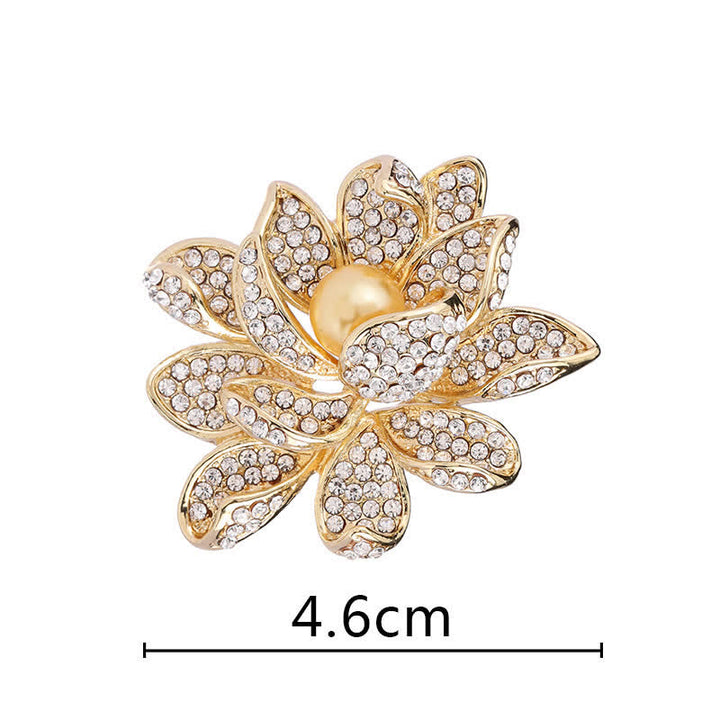 Women's Temperament Bead Lotus Brooch - image 3