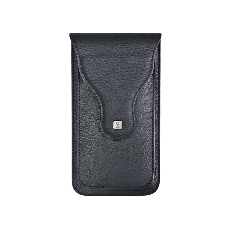 Magnetic Clip Double-layer Mobile Phone Case Belt Bag - Black - image 13