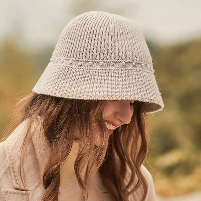 Women's Holiday Vacation Pearl Bucket Hat - image 3