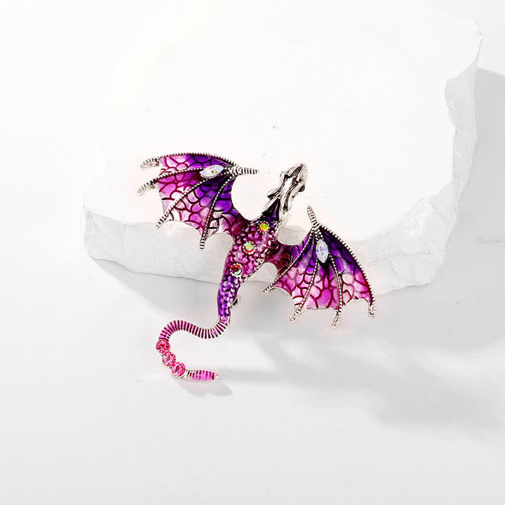 Unisex Legand Flying Dragon Brooch - image 3
