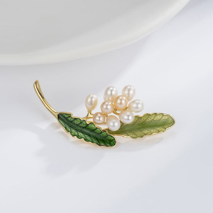 Women's Freshwater Pearl Jasmine Brooch - image 2