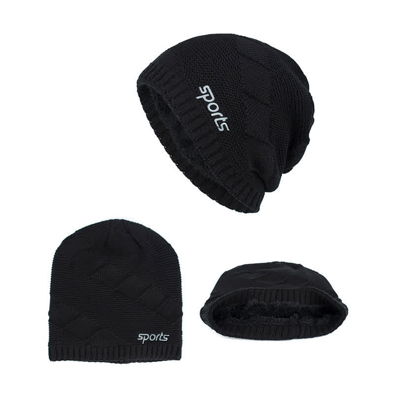 Casual Winter Solid Color Pile Knitted Hat - image 11