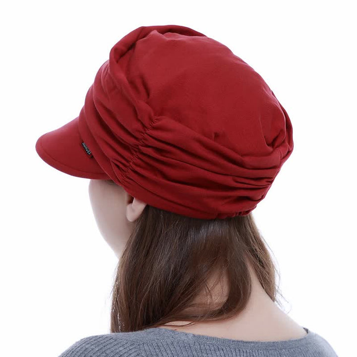 Women's Soft-Brimmed Hat Pleated Baseball Cap - image 7