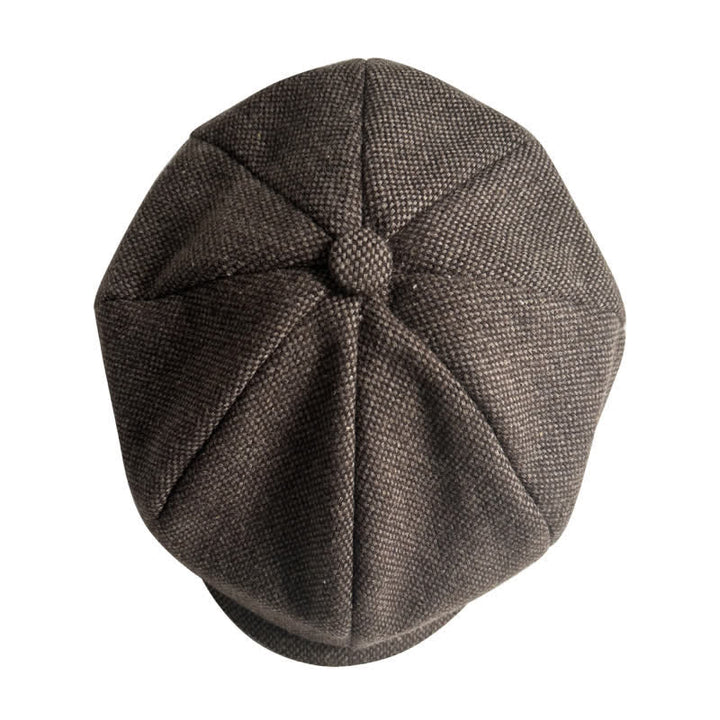 Vintage Auburn Newsboy Beret Octagonal Cap - image 7
