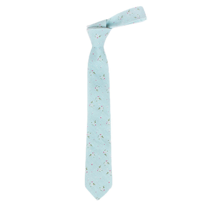 Men's Elegant Floral Skinny Necktie - image 12