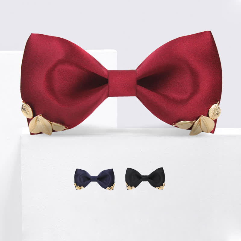 Men's Leaves Garden Wedding Bow Tie - image 6
