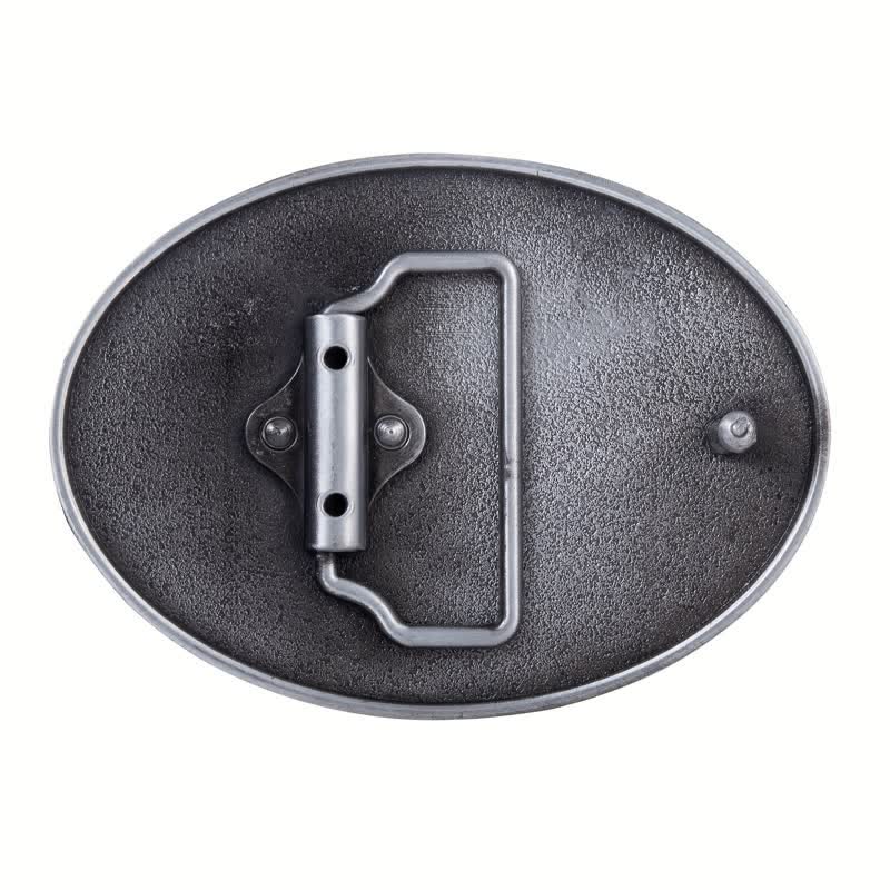 Men's DIY Patriotic Eagle Flag Buckle Leather Belt - image 1