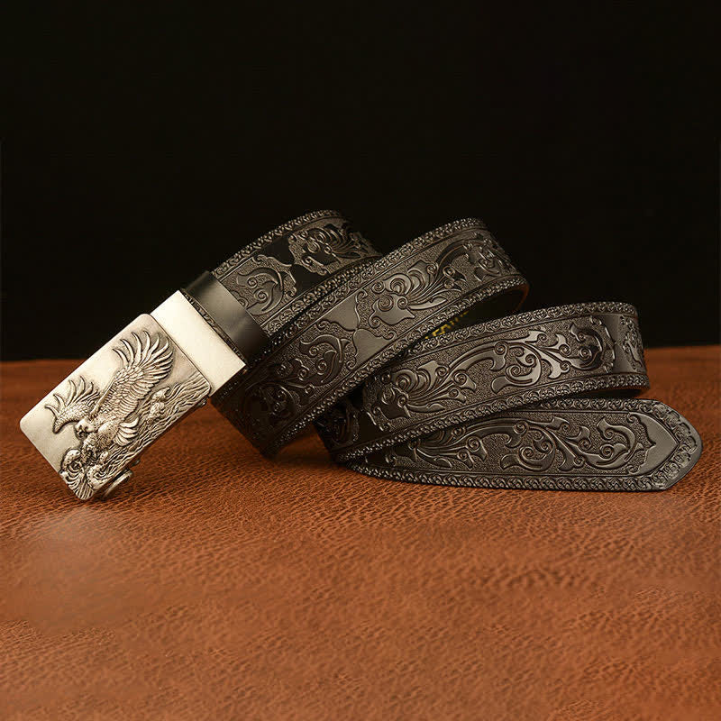 Men's Eagle Expanded Its Wings Leather Belt - image 19