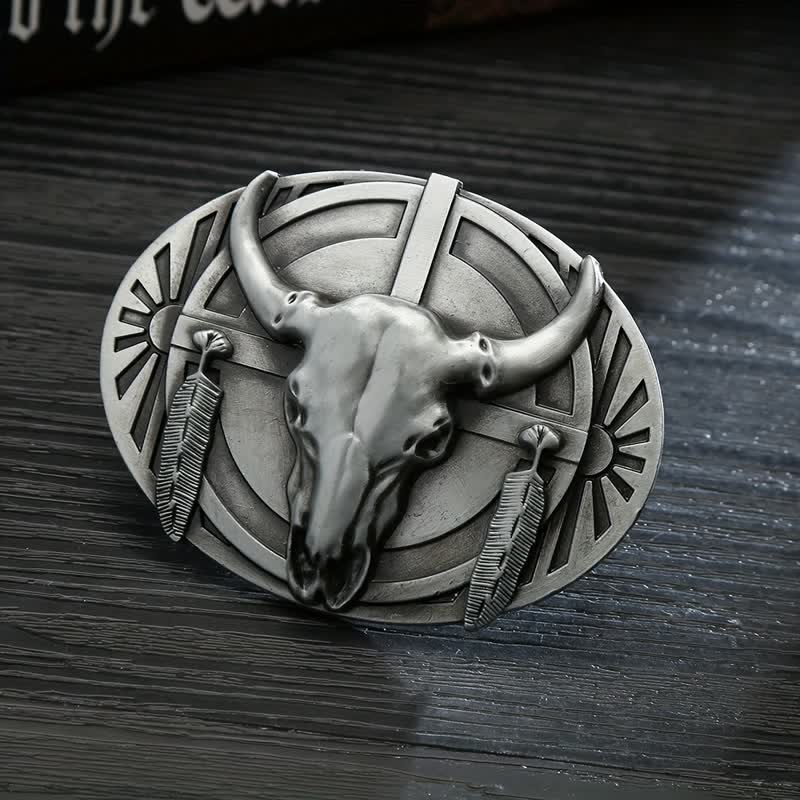 Men's DIY Buckle Leather Belt - Silver - Without Belt - image 3