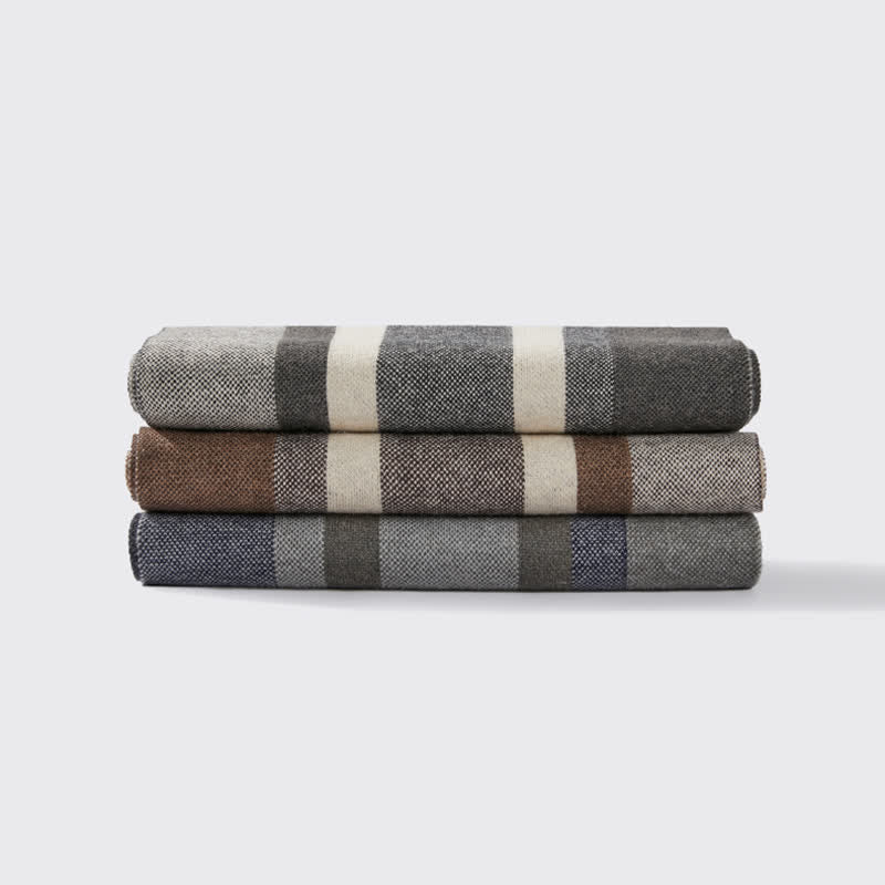 Men's Winter Classical Warm Plaid Stripe Scarf - image 6