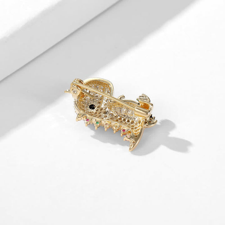 Women's Cartoon Shimmering Dinosaur Brooch - image 5