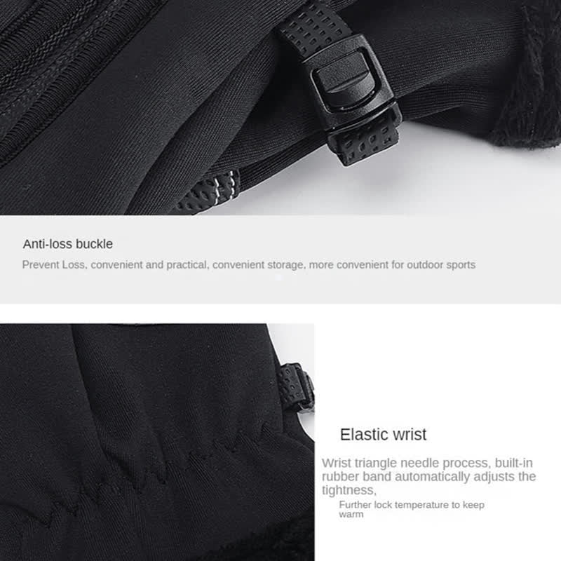 Outdoor Cycling Waterproof Zipper Tactical Gloves - image 8