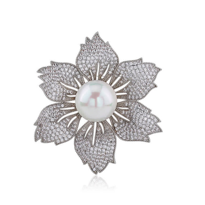 Women's Bright Pearl Luxury Bauhinia Brooch - image 10
