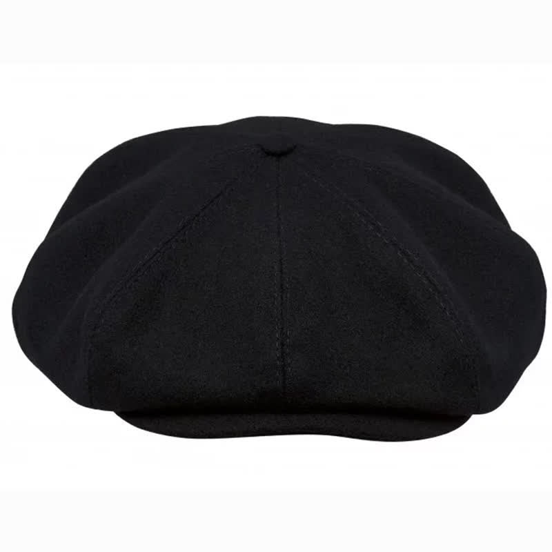Black Peaky Blinders Octagonal Beret Cap - image 6