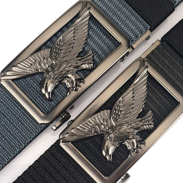 Men's Soaring Hawk Eagle Double-Sided Nylon Belt - image 2