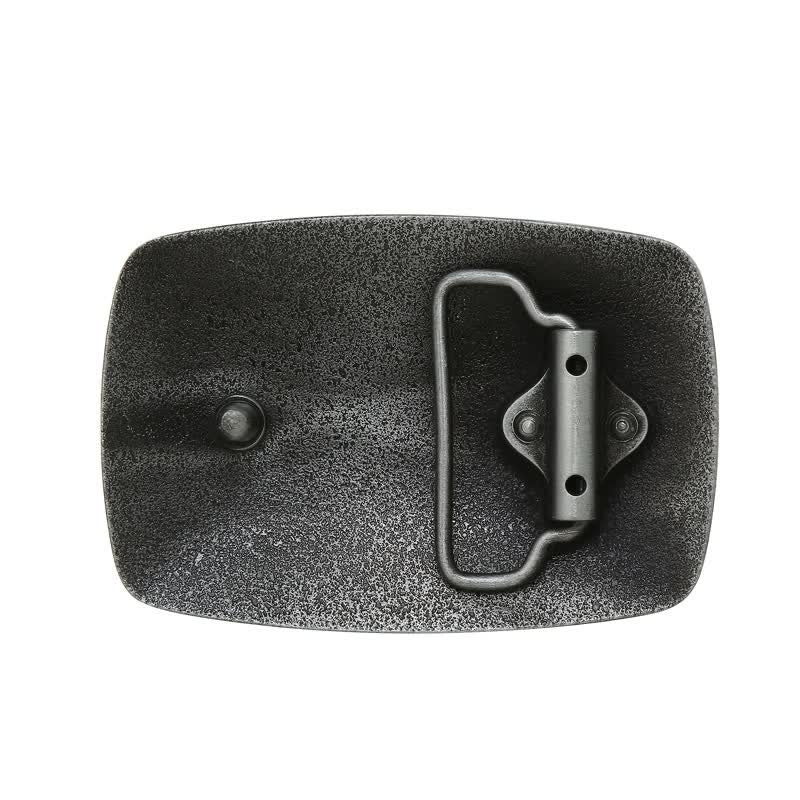 Men's DIY Square Turquoise Western Buckle Leather Belt - image 1