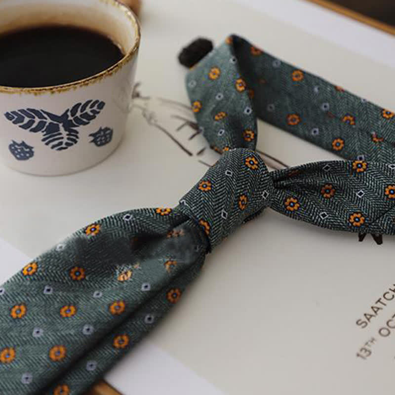 Men's Classic Elegant Floral Necktie - image 4