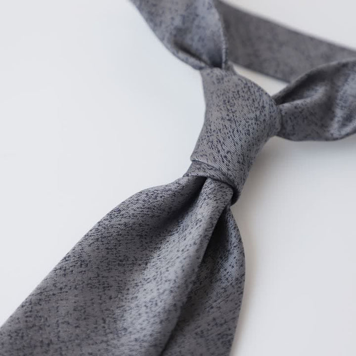 Men's Melange Color Solar System Necktie - Gray - image 3