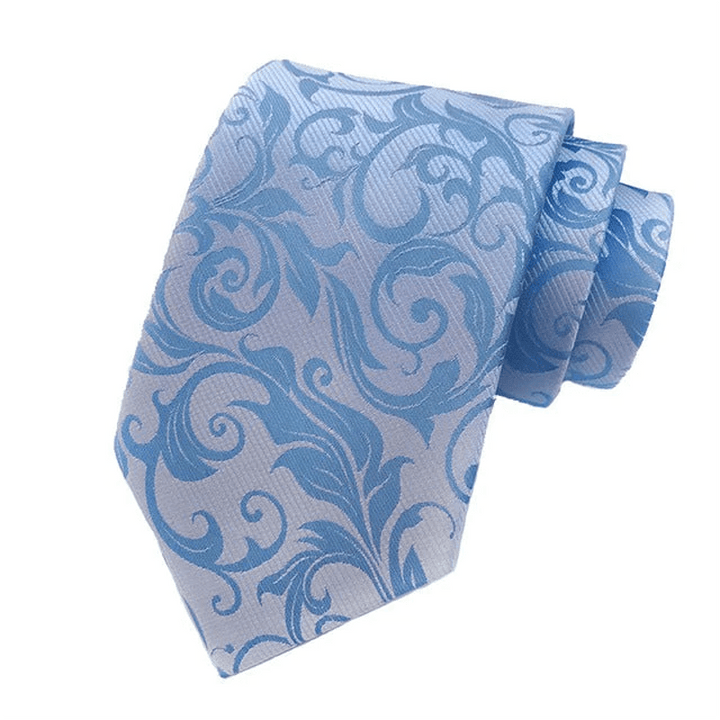 2Pcs Men's Plant Swirl Floral Necktie Set - image 17