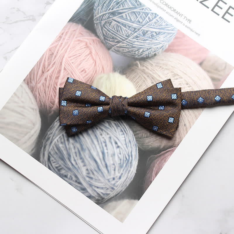 Men's Multi Styles Floral Printed Prom Bow Tie - # 2 - image 5