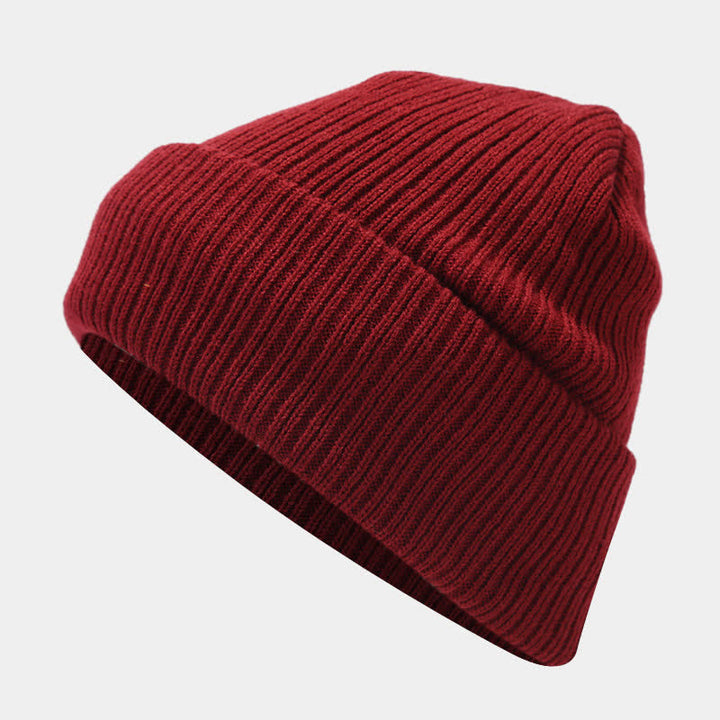 3Pcs Unisex Solid Color Twill Hat Scarf Gloves Set - image 5