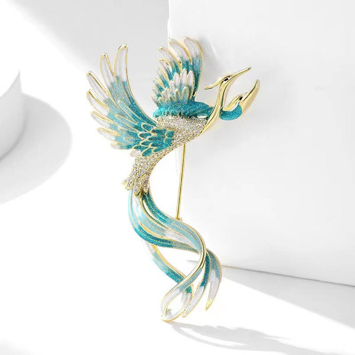 Women's Flying Two Headed Phoenix Brooch - image 2