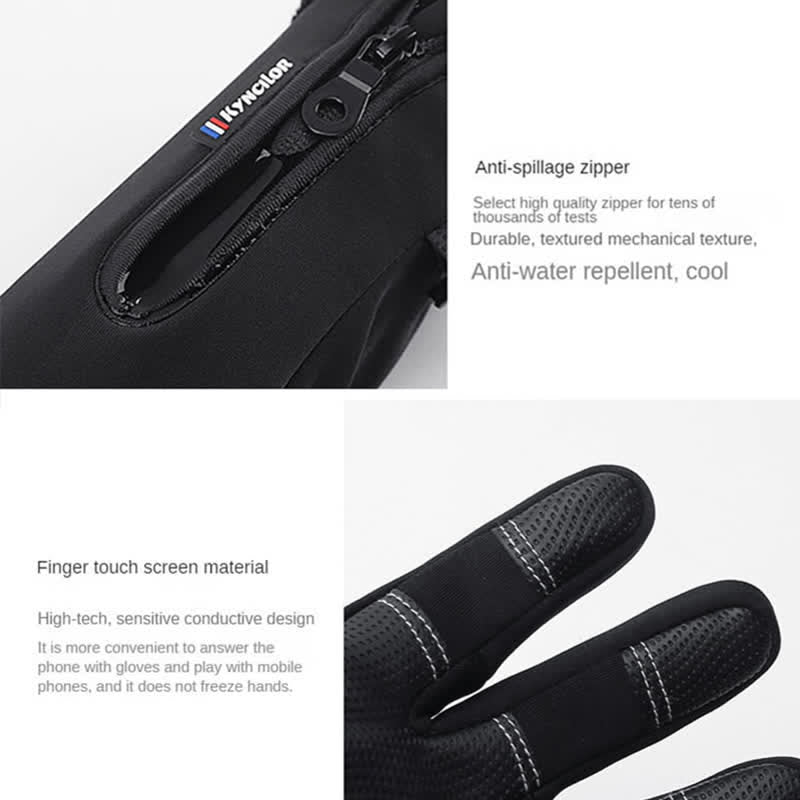 Outdoor Cycling Waterproof Zipper Tactical Gloves - image 9