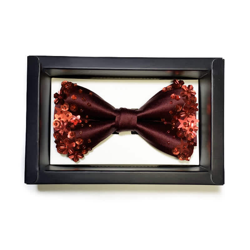 Men's Sequin Flourishing Bow Tie Pocket Square - image 2