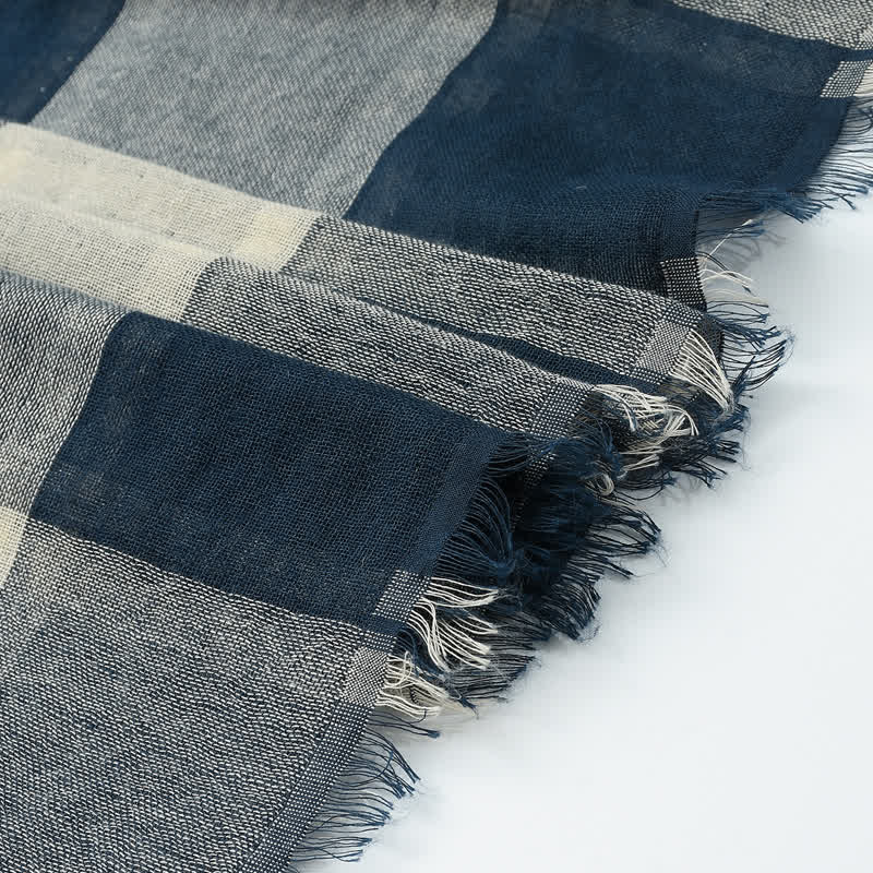 Men's Causal British Style Plaid Scarf - image 7