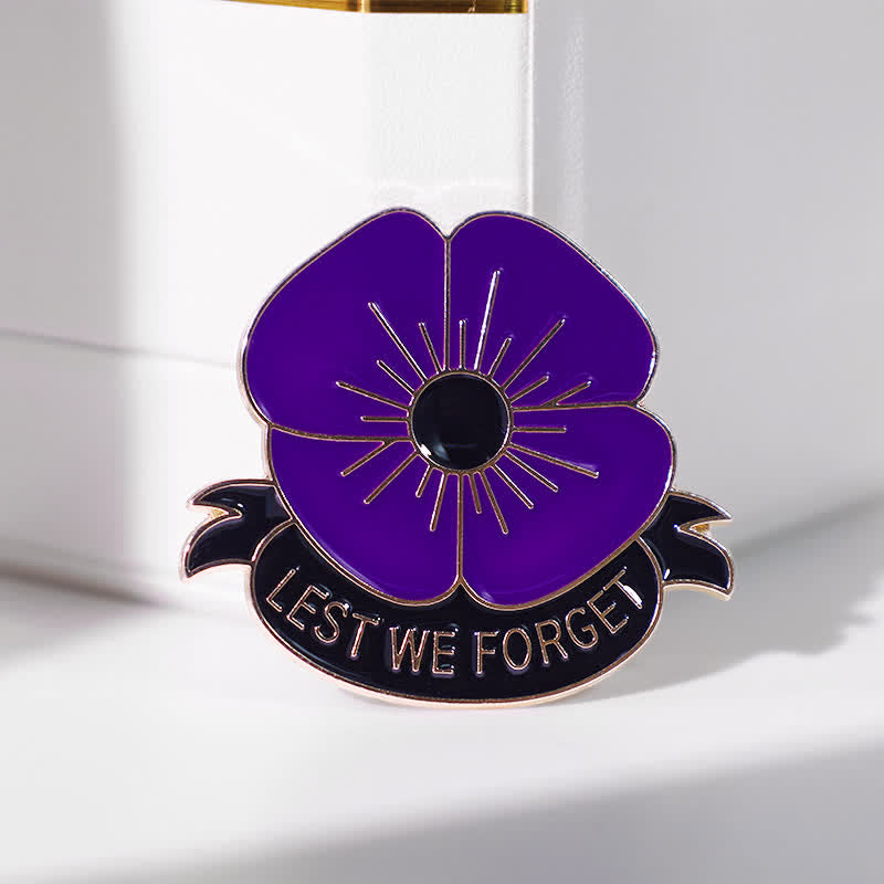 3Pcs Unisex Lest We Forget Poppy Brooch - image 12