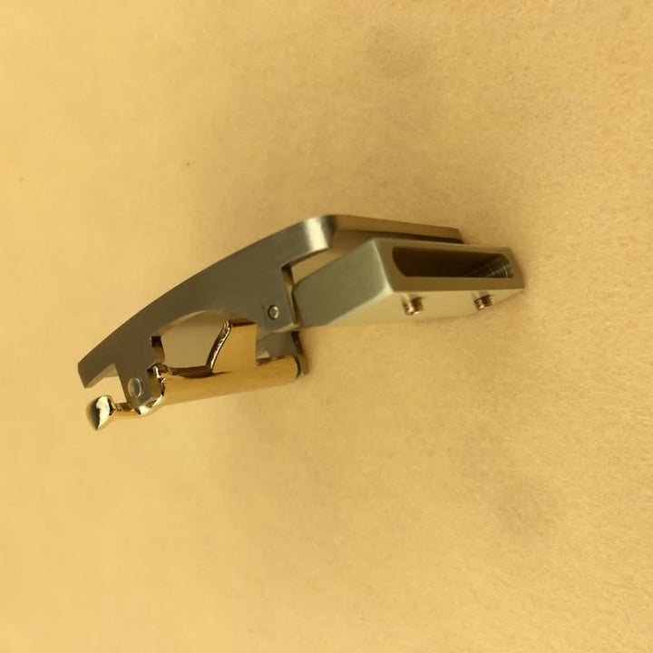 Men's DIY Embossed Feather Turquoise Automatic Buckle Leather Belt - image 7
