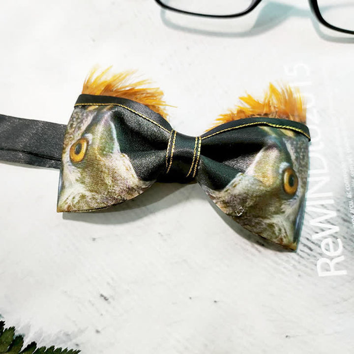 Men's Funny Owl Feather Bow Tie - image 4