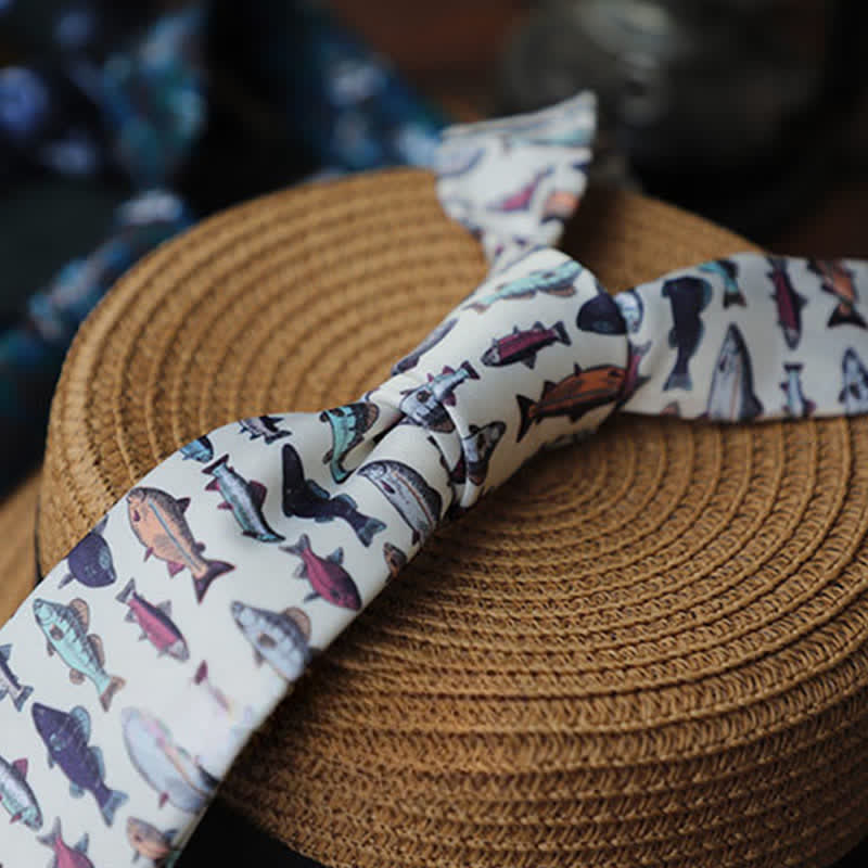 Men's Colourful Prehistoric Creatures Necktie - image 9