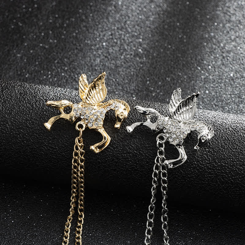 Men's Vintage Pegasus Tassel Brooch - image 1