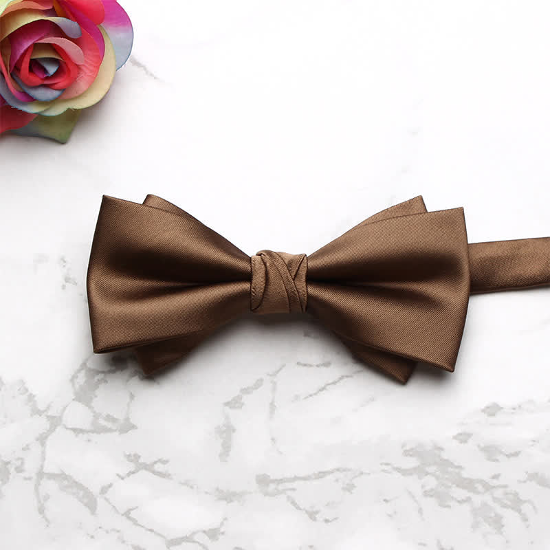 Men's Classic Party Evening Bow Tie - SaddleBrown - image 6