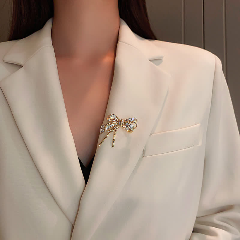 Women's Pretty Bowkont Zircons Brooch - image 1