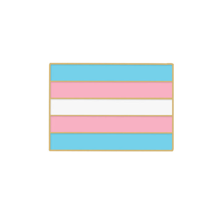 6Pcs Pride Day Pink & Blue Rainbow Flag Brooch - image 7