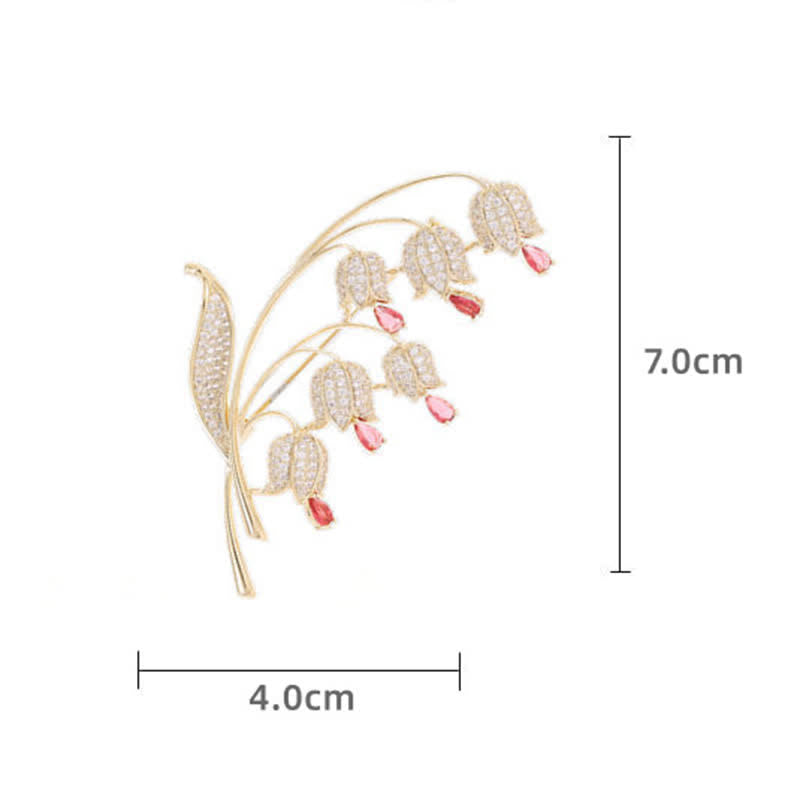 Women's Lily Of The Valley Brooch - image 13