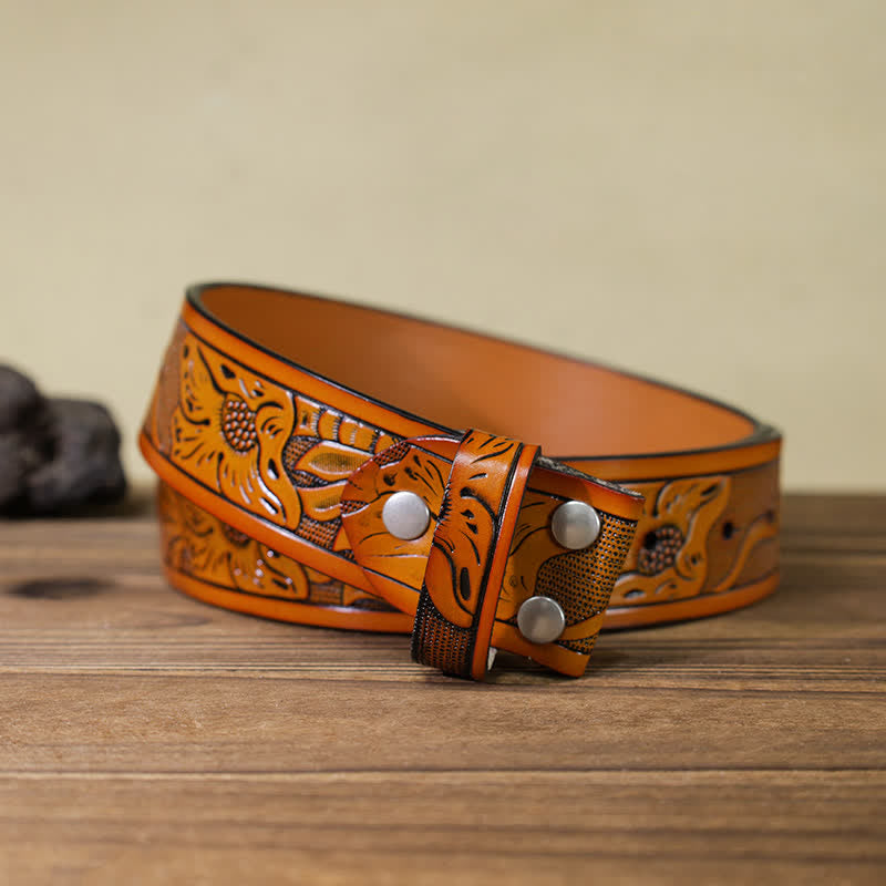 Men's DIY Redneck Enameled Eagle Buckle Leather Belt - image 16