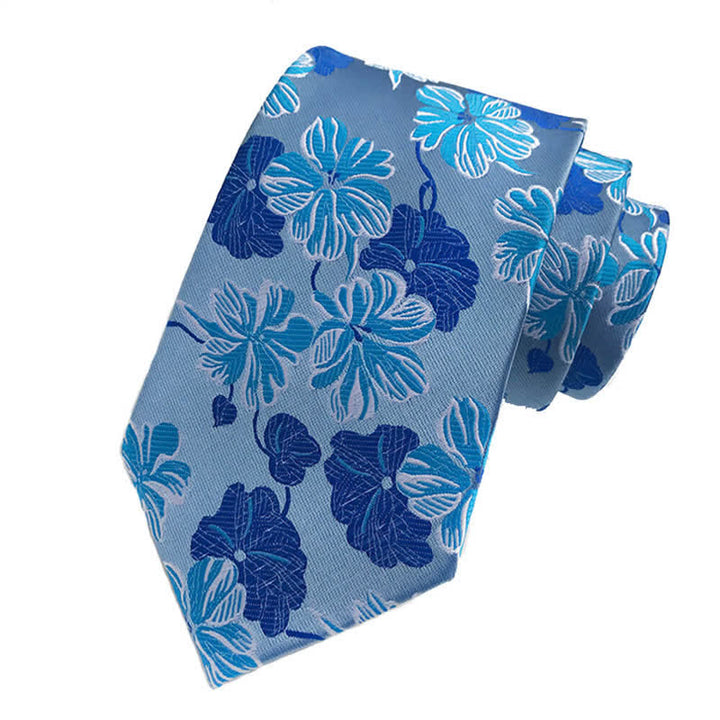 3Pcs Men's Daisy Floral Necktie Set - image 5