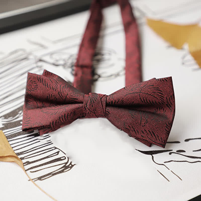 Men's Burgundy Series Gentleman Bow Tie - image 3
