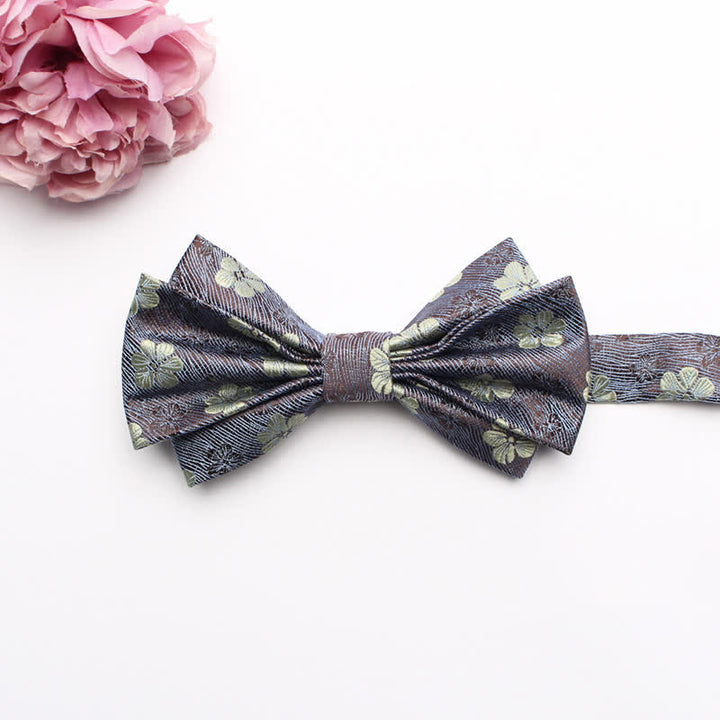 Men's Fangled Jacquard Texture Suit Bow Tie - # 6 - image 8