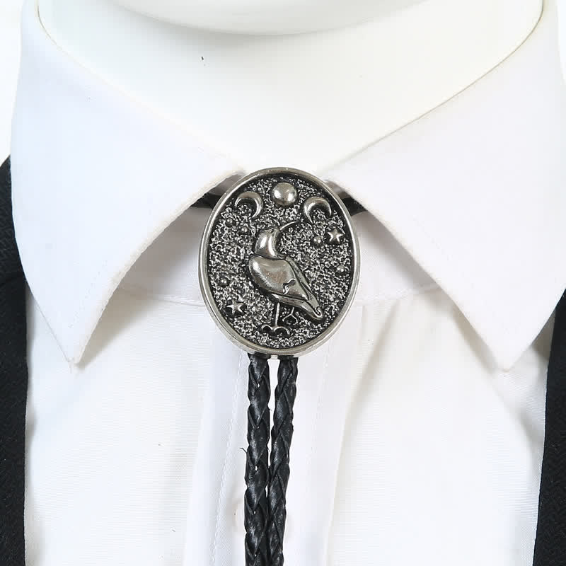 Simple Stars Moon Trendy Bird Bolo Tie - image 6