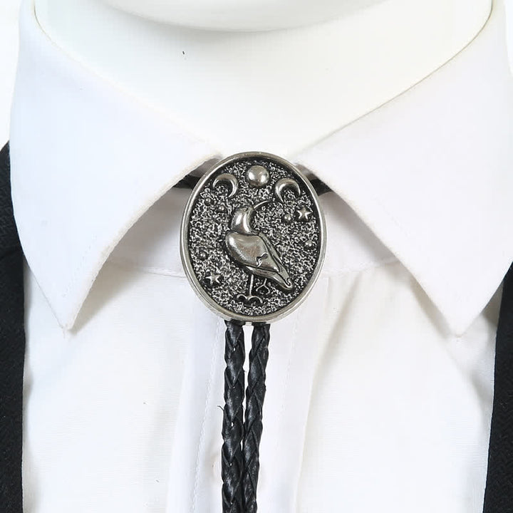 Simple Stars Moon Trendy Bird Bolo Tie - image 6