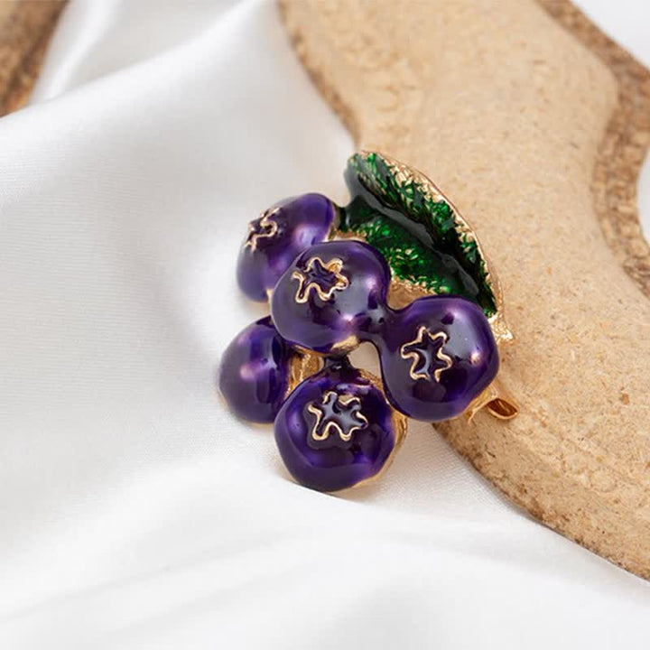 Women's Fruit Of King Blueberry Brooch - image 5