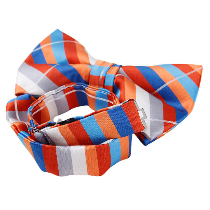 Men's Captivating Bright Striped Bow Tie - image 2