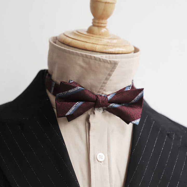 Men's Burgundy Series Gentleman Bow Tie - Style #9 - image 18