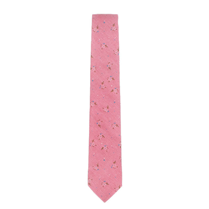 Men's Elegant Floral Skinny Necktie - image 3