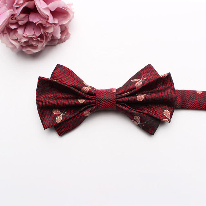 Men's Fangled Jacquard Texture Suit Bow Tie - # 2 - image 4